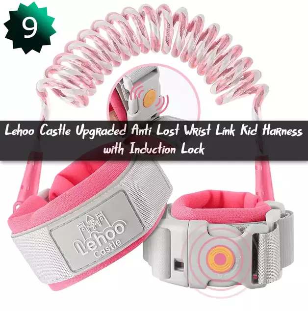 Lehoo Castle Upgraded Anti Lost Wrist Link Kid Harness with Induction Lock