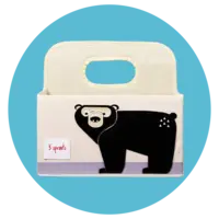 3 Sprouts Baby Diaper Caddy Bear