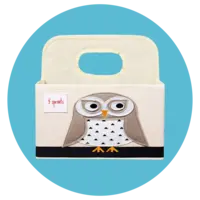 3 Sprouts Baby Diaper Caddy Owl