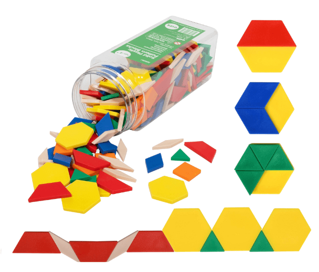 Edxeducation's Plastic Pattern Blocks - Set of 250