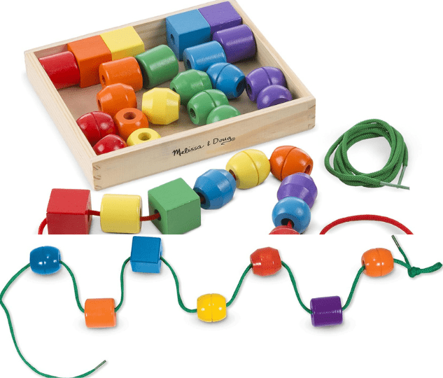 Melissa & Doug Primary Lacing Beads