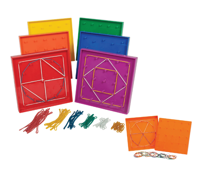 The Edxeducation's Double-Sided Geoboard Set